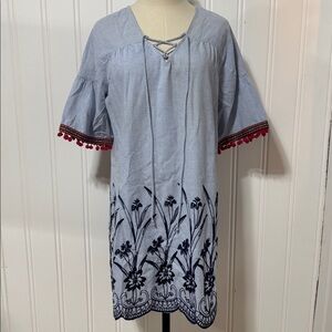 Skies Are Blue summer embroidered dress size S Small